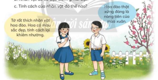 Đọc lời nhân vật trong tranh và cho biết trong Câu 1 trang 15 sgk Tiếng Việt lớp 3 (ảnh 1)