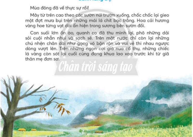 Cảnh làng Dạ  trang 89, 90, 91 Tiếng Việt lớp 3 Tập 2 (Chân trời sáng tạo) (ảnh 1)