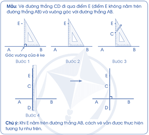 Bài 21: Hai đường thẳng vuông góc. Vẽ hai đường thẳng vuông góc Vở bài tập lớp 4 (Cánh diều) (ảnh 5)