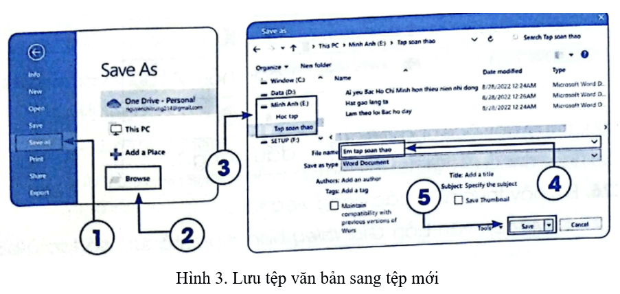 Vở bài tập Tin học lớp 4 Bài 2 (Cánh diều): Soạn thảo văn bản tiếng việt và lưu tệp với tên mới (ảnh 2)