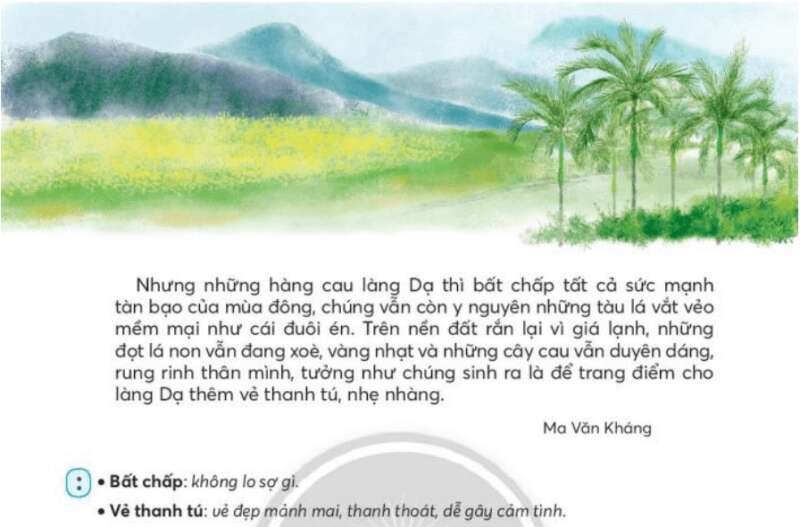 Cảnh làng Dạ  trang 89, 90, 91 Tiếng Việt lớp 3 Tập 2 (Chân trời sáng tạo) (ảnh 2)