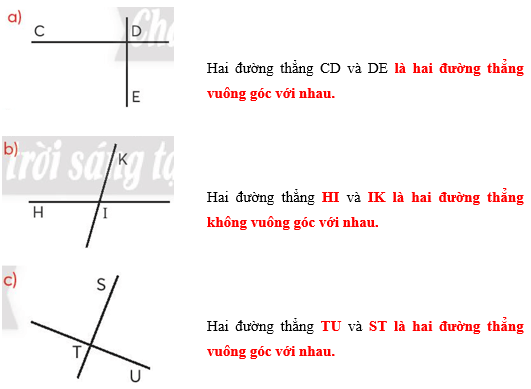 Bài 31: Hai đường thẳng vuông góc Vở bài tập Toán lớp 4 (Chân trời sáng tạo) (ảnh 5)