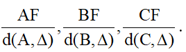 Trong mặt phẳng tọa độ Oxy, cho đường thẳng denta: x = -5 và điểm F(-4;0) (ảnh 1)