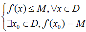 Giá trị lớn nhất và giá trị nhỏ nhất của hàm số (Lý thuyết + 50 bài tập có lời giải) (ảnh 1)
