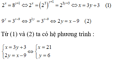 Phương trình mũ và phương trình lôgarit (Lý thuyết + 50 bài tập có lời giải) (ảnh 75)