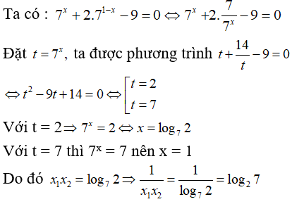 Phương trình mũ và phương trình lôgarit (Lý thuyết + 50 bài tập có lời giải) (ảnh 34)