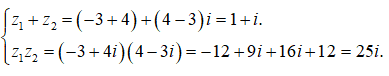 Cộng, trừ và nhân số phức(Lý thuyết + 50 bài tập có lời giải) (ảnh 2)