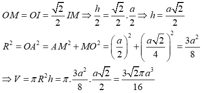  Khái niệm về mặt tròn xoay (Lý thuyết + 50 bài tập có lời giải) (ảnh 11)