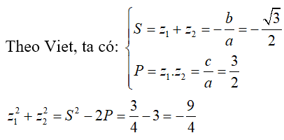 Phương trình bậc hai với hệ số thực (Lý thuyết + 50 bài tập có lời giải) (ảnh 39)