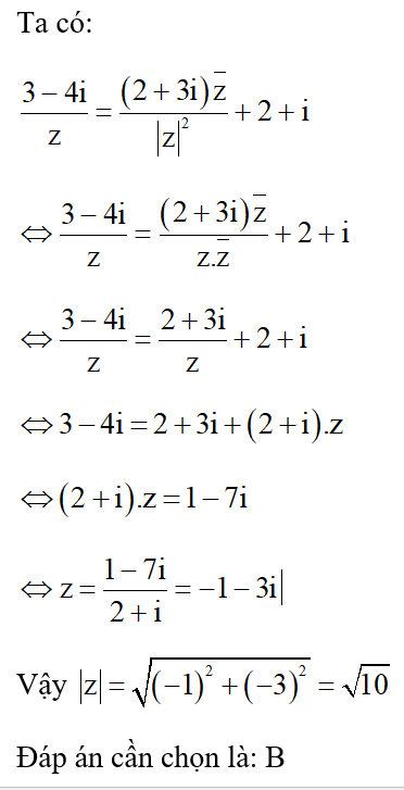 Phép chia số phức (Lý thuyết + 50 bài tập có lời giải) (ảnh 27)