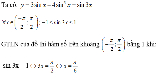 Giá trị lớn nhất và giá trị nhỏ nhất của hàm số (Lý thuyết + 50 bài tập có lời giải) (ảnh 52)