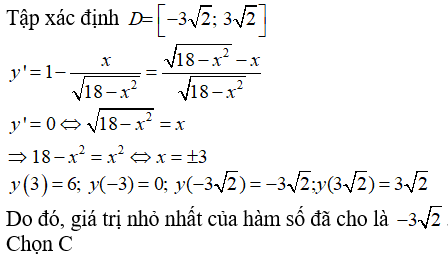 Giá trị lớn nhất và giá trị nhỏ nhất của hàm số (Lý thuyết + 50 bài tập có lời giải) (ảnh 54)