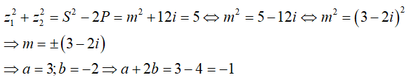 Phương trình bậc hai với hệ số thực (Lý thuyết + 50 bài tập có lời giải) (ảnh 50)