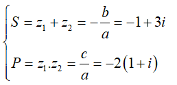 Phương trình bậc hai với hệ số thực (Lý thuyết + 50 bài tập có lời giải) (ảnh 46)