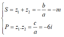 Phương trình bậc hai với hệ số thực (Lý thuyết + 50 bài tập có lời giải) (ảnh 49)