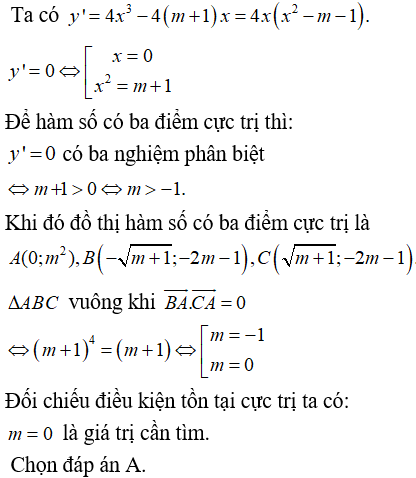 Cực trị của hàm số (Lý thuyết + 50 bài tập có lời giải) (ảnh 35)