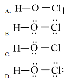 Công thức Lewis của HOCl chương trình mới (ảnh 8)