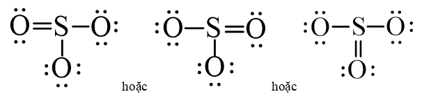 Công thức Lewis của SO3 chương trình mới (ảnh 1)
