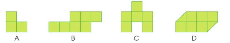 Diện tích mỗi hình sau gồm bao nhiêu ô vuông? (ảnh 1)