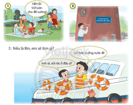 Bài 14: Giữ gìn cảnh đẹp quê hương Đạo đức lớp 2 (Chân trời sáng tạo) (ảnh 3)