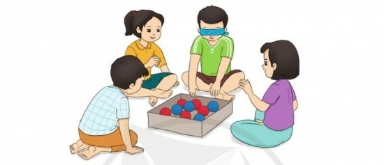 Một hộp đựng một số quả bóng xanh và một số quả bóng đỏ. Bạn An bịt mắt lấy ngẫu nhiên một quả bóng (ảnh 1)
