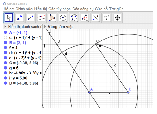 Toán 8 (Kết nối tri thức): Vẽ hình đơn giản với phần mềm GeoGebra (ảnh 32)