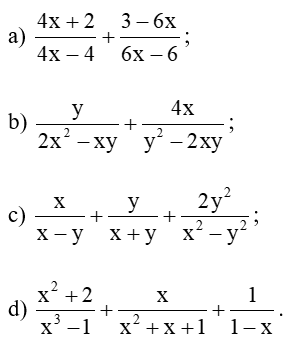 Toán 8 Bài 2 (Cánh diều): Phép cộng, phép trừ phân thức đại số (ảnh 7)