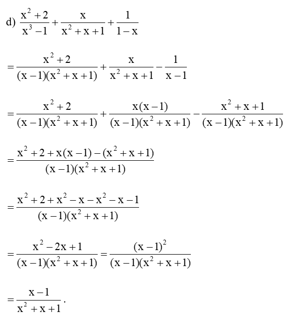 Toán 8 Bài 2 (Cánh diều): Phép cộng, phép trừ phân thức đại số (ảnh 10)