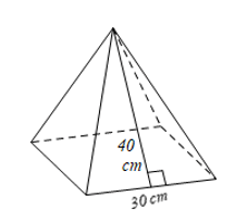 Toán 8 Bài 2 (Chân trời sáng tạo): Diện tích xung quanh và thể tích của hình chóp tam giác đều, hình chóp tứ giác đều (ảnh 10)