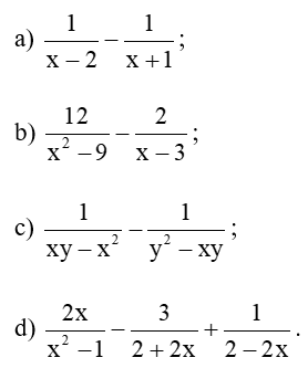 Toán 8 Bài 2 (Cánh diều): Phép cộng, phép trừ phân thức đại số (ảnh 11)