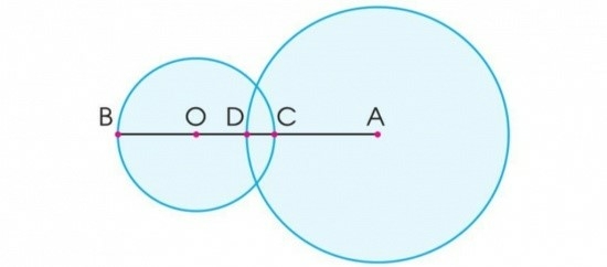 Chỉ ra tâm, bán kính của mỗi hình tròn sau và Đọc tên trung điểm của đoạn thẳng BC trong hình trên. (ảnh 1)