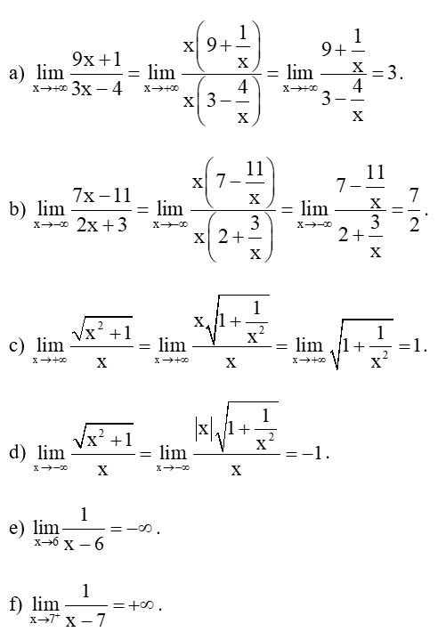 Toán 11 Bài 2 (Cánh diều): Giới hạn của hàm số (ảnh 9)