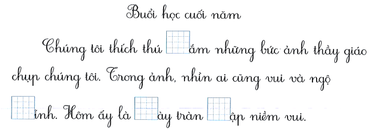 Bài tập cuối tuần Tiếng Việt lớp 1 (Chân trời sáng tạo) Tuần 26 có đáp án (ảnh 3)