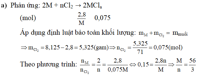 Phương pháp giải Các dạng bài toán Kim loại tác dụng với Halogen  (50 bài tập minh họa) (ảnh 4)