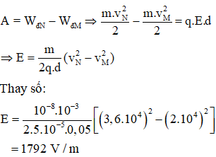 Công của lực điện (Lý thuyết + 20 bài tập có lời giải) (ảnh 11)