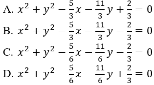 40 câu trắc nghiệm Phương trình đường tròn (Cánh diều) có đáp án - Toán 10 (ảnh 5)