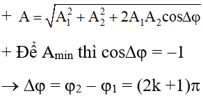 Tổng hợp hai dao động điều hòa cùng phương, cùng tần số. Phương pháp Fre-Nen (Lý thuyết + 35 bài tập có lời giải) (ảnh 48)