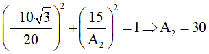 Tổng hợp hai dao động điều hòa cùng phương, cùng tần số. Phương pháp Fre-Nen (Lý thuyết + 35 bài tập có lời giải) (ảnh 79)