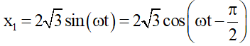 Tổng hợp hai dao động điều hòa cùng phương, cùng tần số. Phương pháp Fre-Nen (Lý thuyết + 35 bài tập có lời giải) (ảnh 82)
