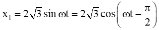 Tổng hợp hai dao động điều hòa cùng phương, cùng tần số. Phương pháp Fre-Nen (Lý thuyết + 35 bài tập có lời giải) (ảnh 39)