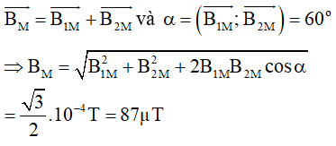 Từ trường của dòng điện chạy trong các dây dẫn có hình dạng đặc biệt (Lý thuyết + 35 bài tập có lời giải) (ảnh 8)