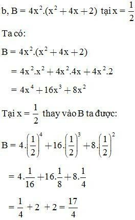 Phương pháp giải Cách nhân đơn thức với đa thức, nhân đa thức với đa thức và cách giải (50 bài tập minh họa) (ảnh 4)