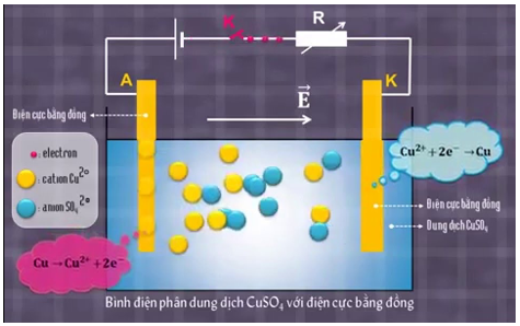 Phương pháp giải Các dạng bài tập dòng điện trong chất điện phân (50 bài tập minh họa) (ảnh 2)