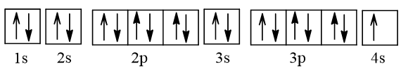 Cấu hình electron của K (kali), potassium chương trình mới (ảnh 1)