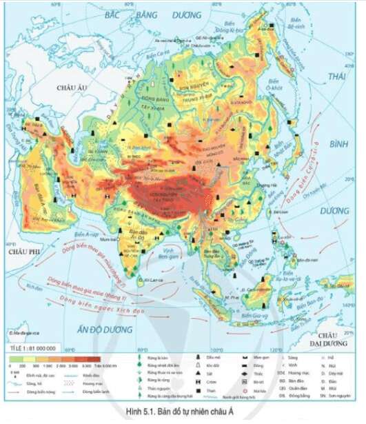Đọc thông tin và quan sát hình 5.1, hình 5.2, hãy trình bày đặc điểm tự nhiên của khu vực Tây Nam Á (ảnh 1)