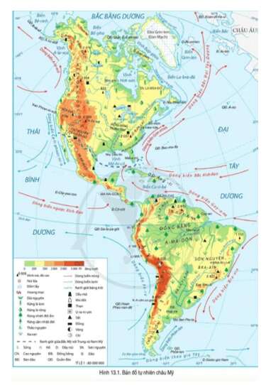 Đọc thông tin và quan sát hình 13.1, trình bày sự phân hóa của tự nhiên Trung và Nam Mỹ (ảnh 1)