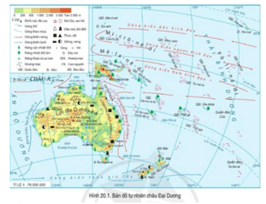 Đọc thông tin và quan sát hình 20.1, hãy xác các khu vực địa hình và sự phân bố khoáng sản (ảnh 1)