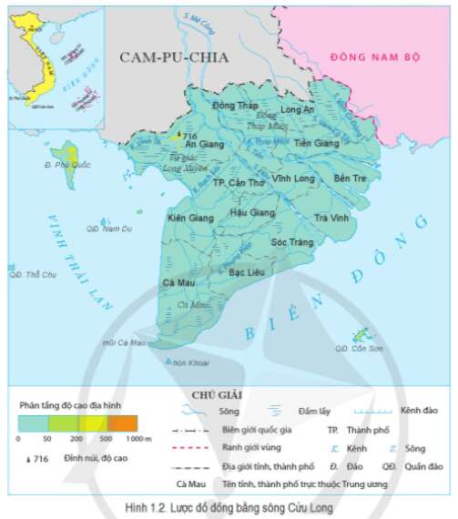 Lịch sử 8 (Cánh diều) Chủ đề chung 1: Văn minh châu thổ sông Hồng và sông Cửu Long (ảnh 2)