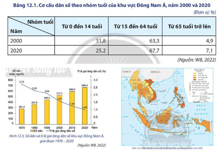 Địa lí 11 (Chân trời sáng tạo) Bài 12: Tự nhiên, dân cư, xã hội và kinh tế Đông Nam Á (ảnh 6)