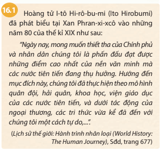 Lịch sử 8 (Chân trời sáng tạo) Bài 16: Nhật Bản (ảnh 1)